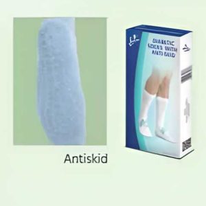 DIABETIC SOCKS WITH ANTI-SKID - BLACK