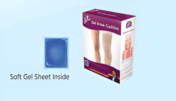 GEL KNEE CUSHION FOR PRAYERS - WHITE - PAIR